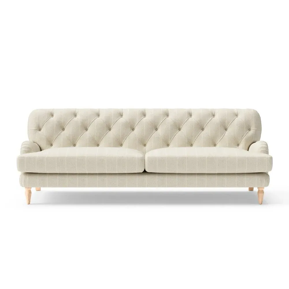 4-Seater Sofa - Natural, Compton Stripe