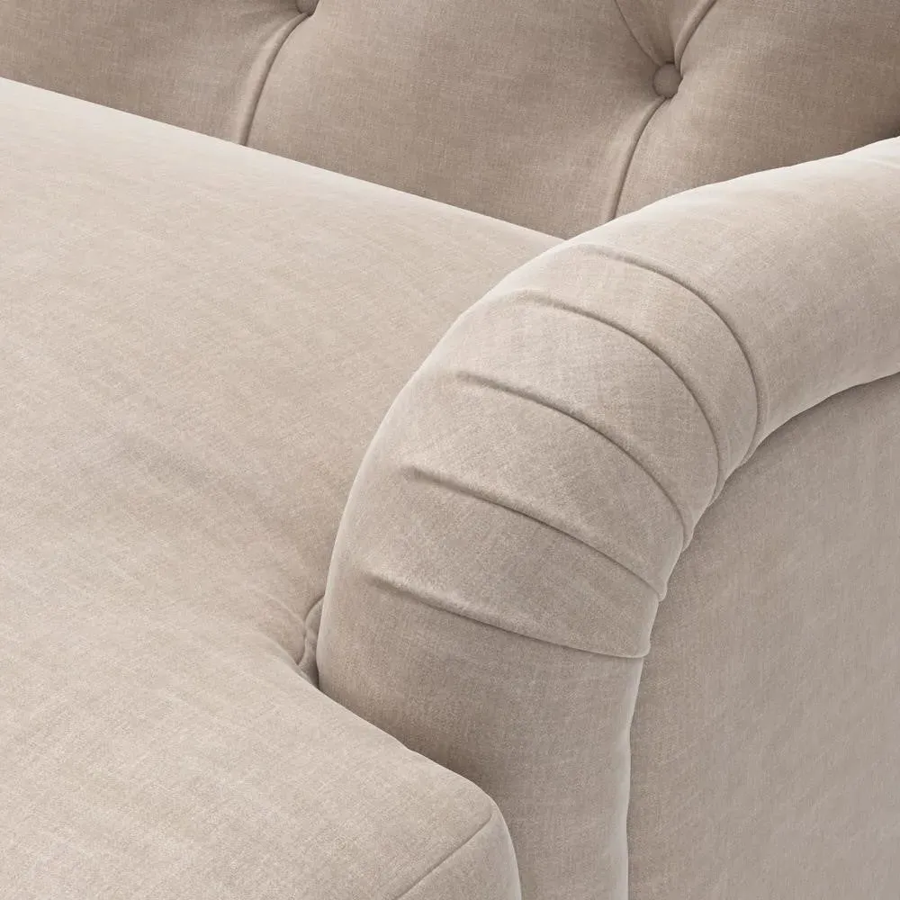 4-Seater Sofa - Natural, Eco Chenille