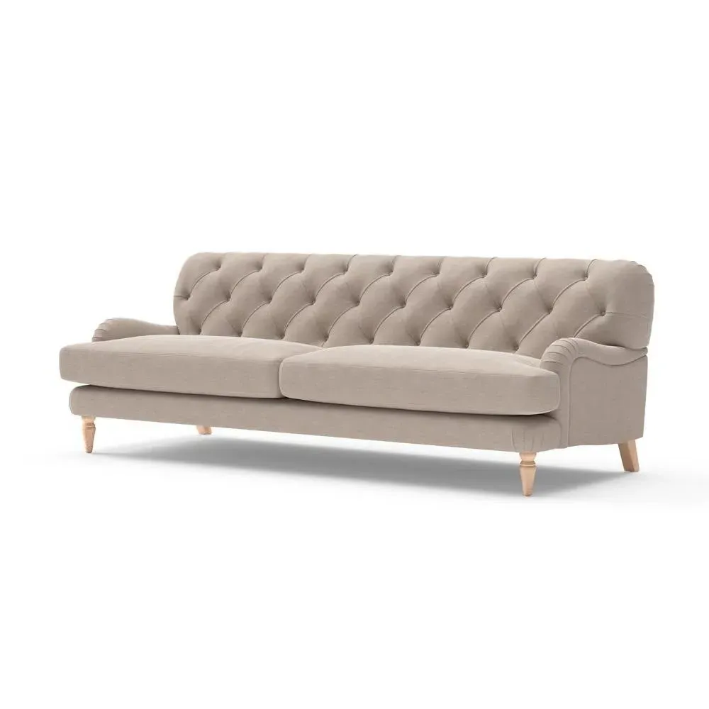 4-Seater Sofa - Natural, Eco Chenille