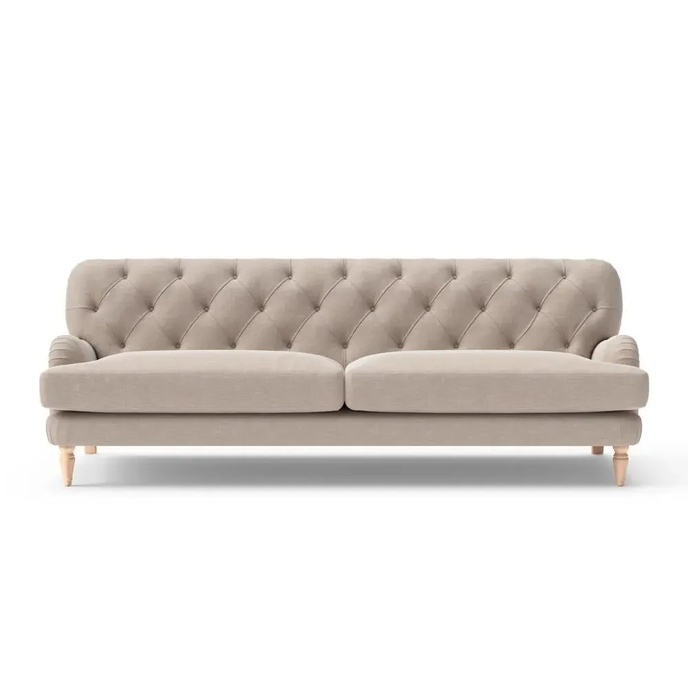 4-Seater Sofa - Natural, Eco Chenille