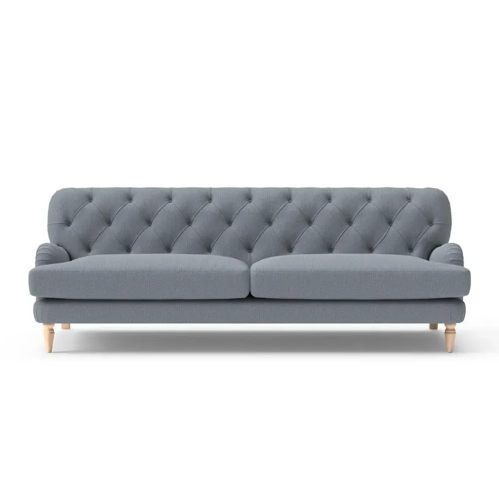 4-Seater Sofa - Navy, Eco Herringbone
