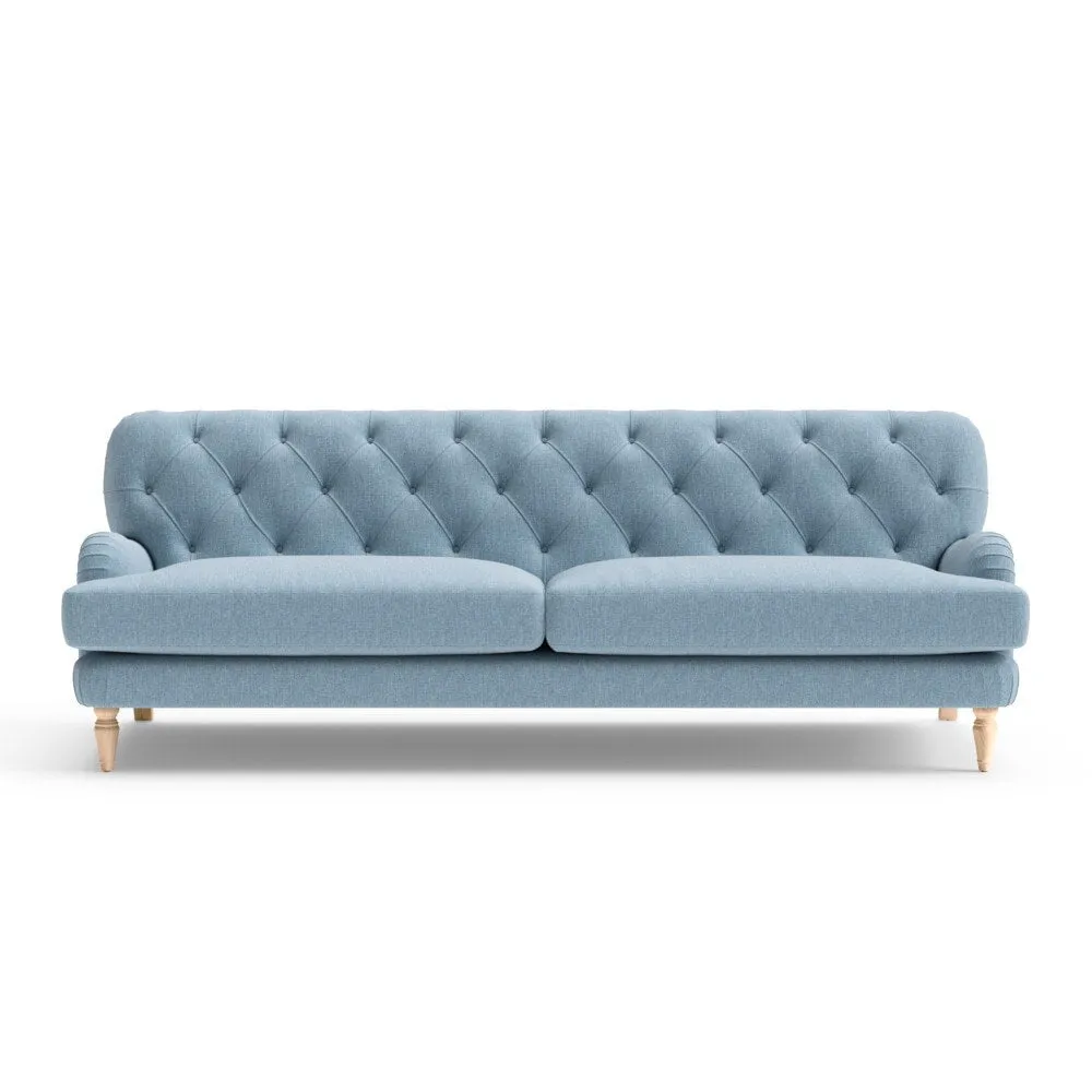 4-Seater Sofa - Teal Marl, Rustic Weave
