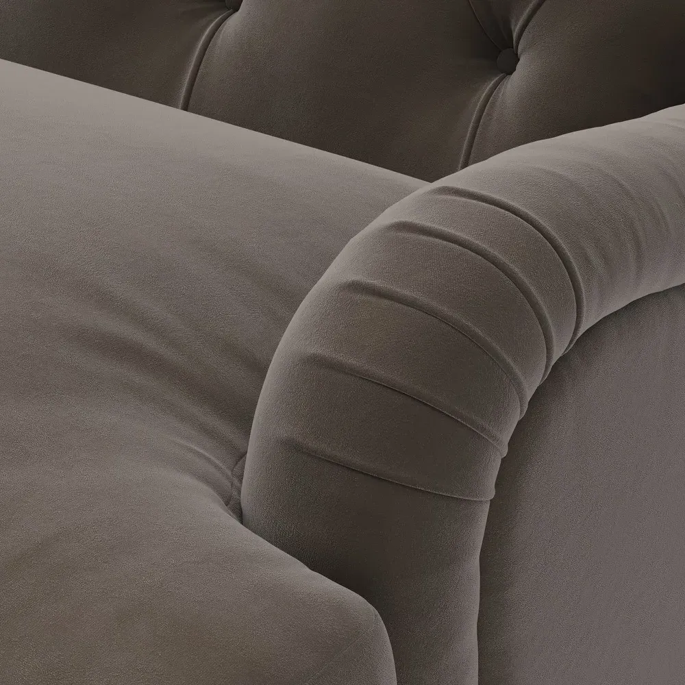 Armchair - Bark, Matt Velvet