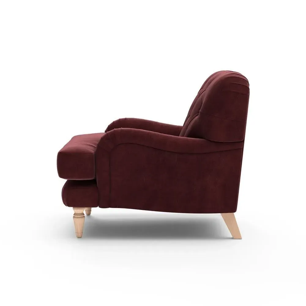 Armchair - Dark Rosehip, Matt Velvet