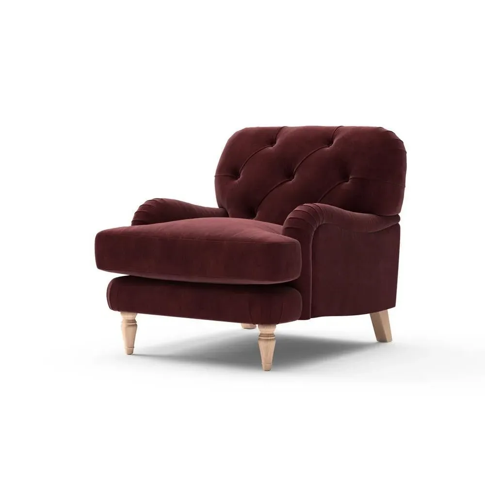 Armchair - Dark Rosehip, Matt Velvet