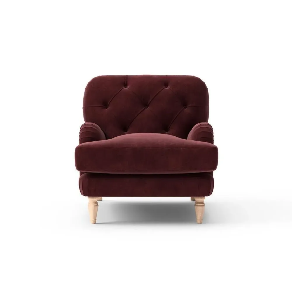 Armchair - Dark Rosehip, Matt Velvet