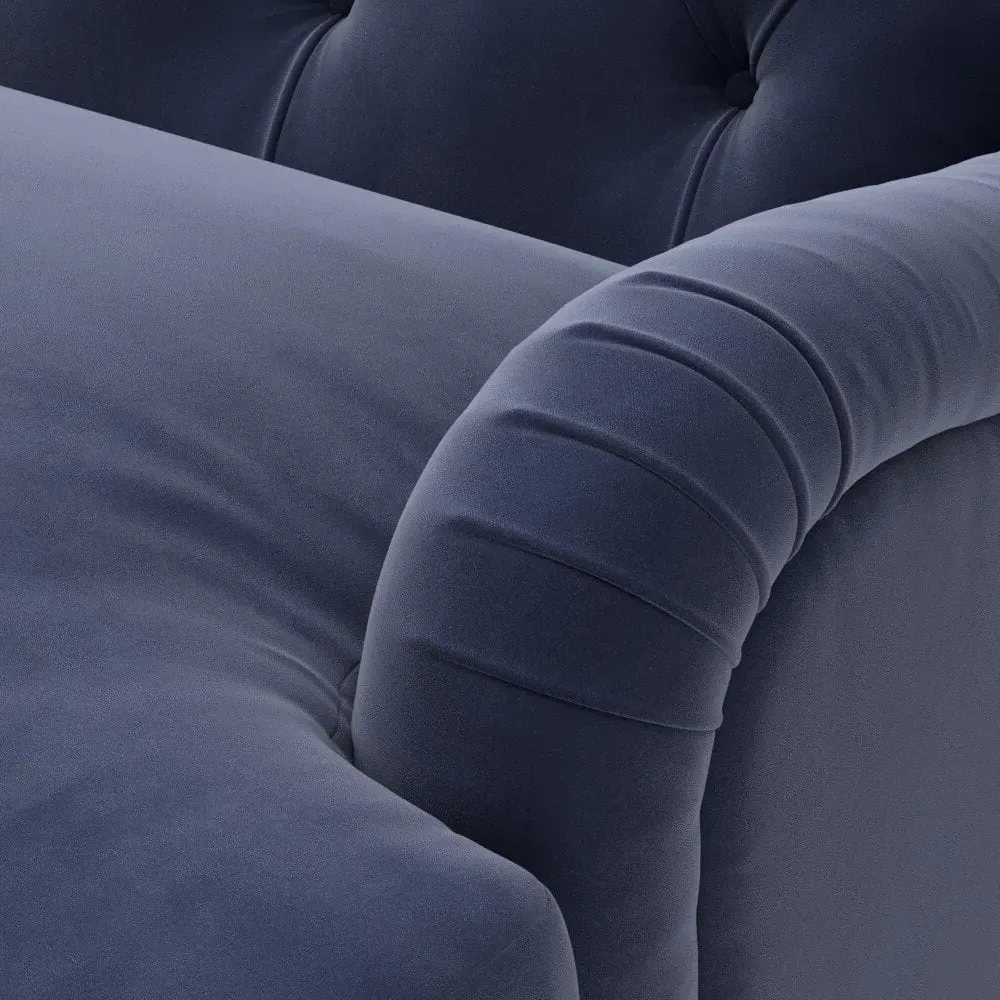 Armchair - Deep Blue, Matt Velvet