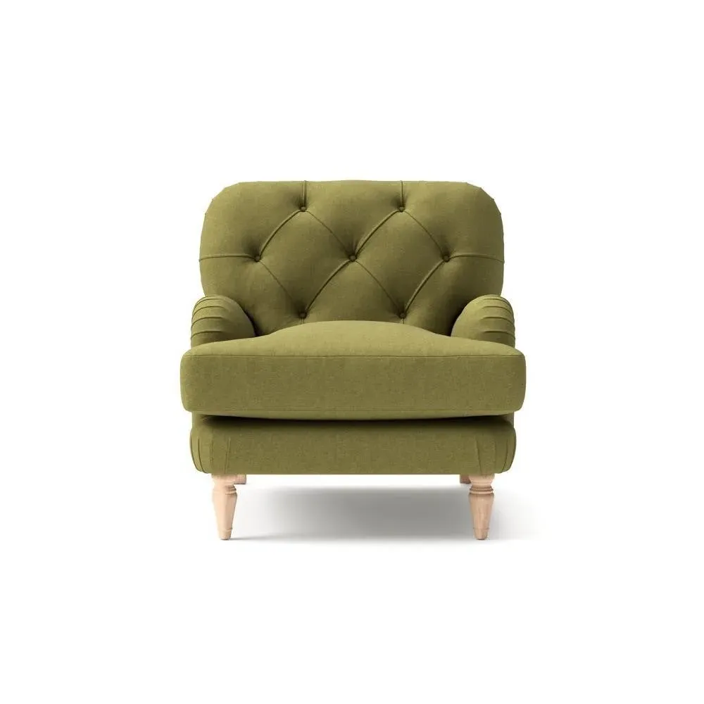 Armchair - Green, House Linen Mix