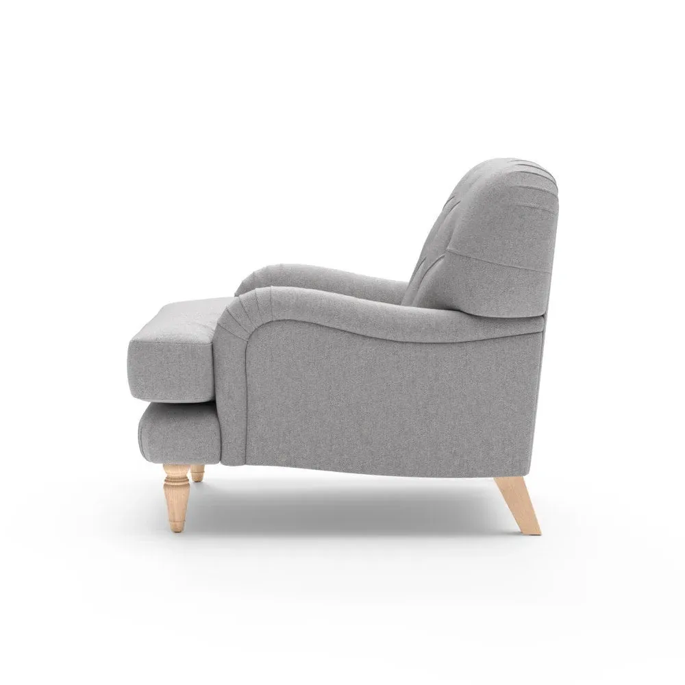 Armchair - Grey, Rustic Weave