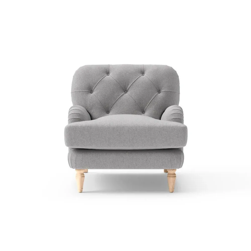 Armchair - Grey, Rustic Weave