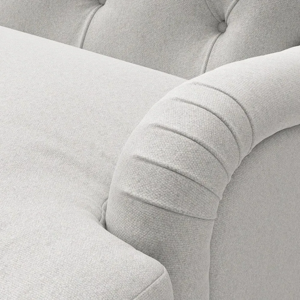 Armchair - Light Grey, Chunky Cotton