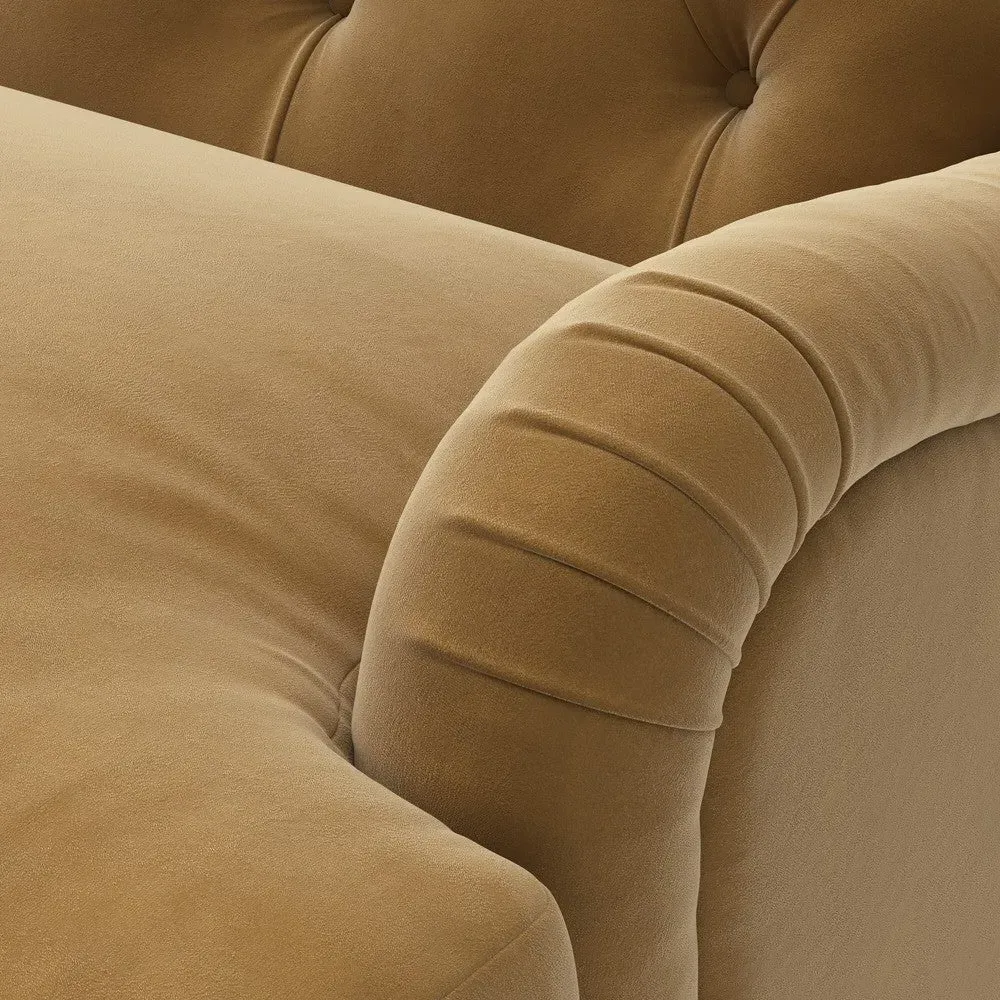 Armchair - Mustard, Matt Velvet