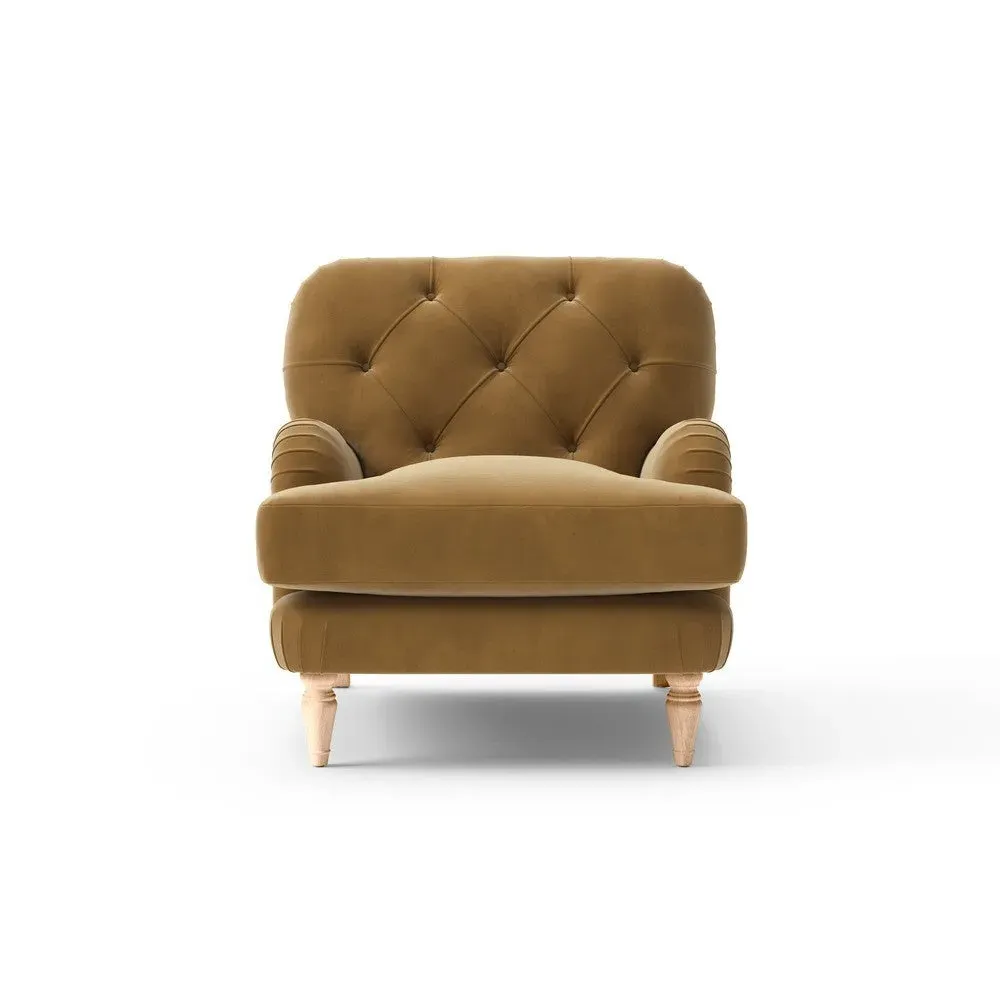 Armchair - Mustard, Matt Velvet
