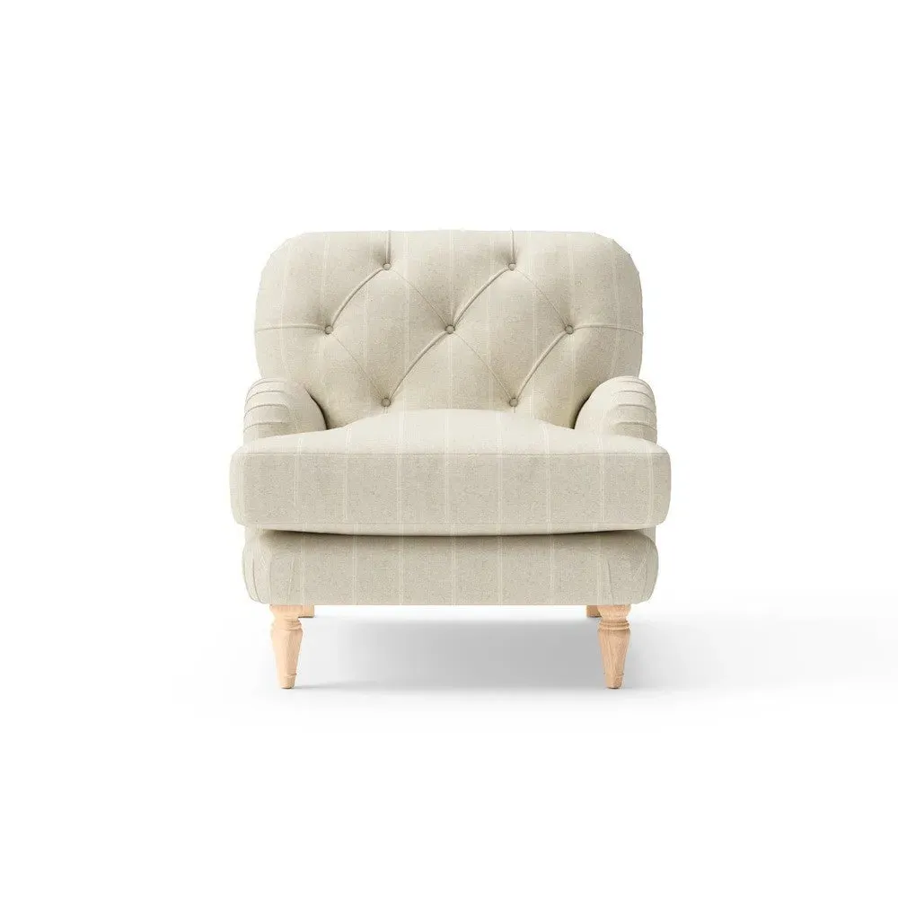 Armchair - Natural, Compton Stripe