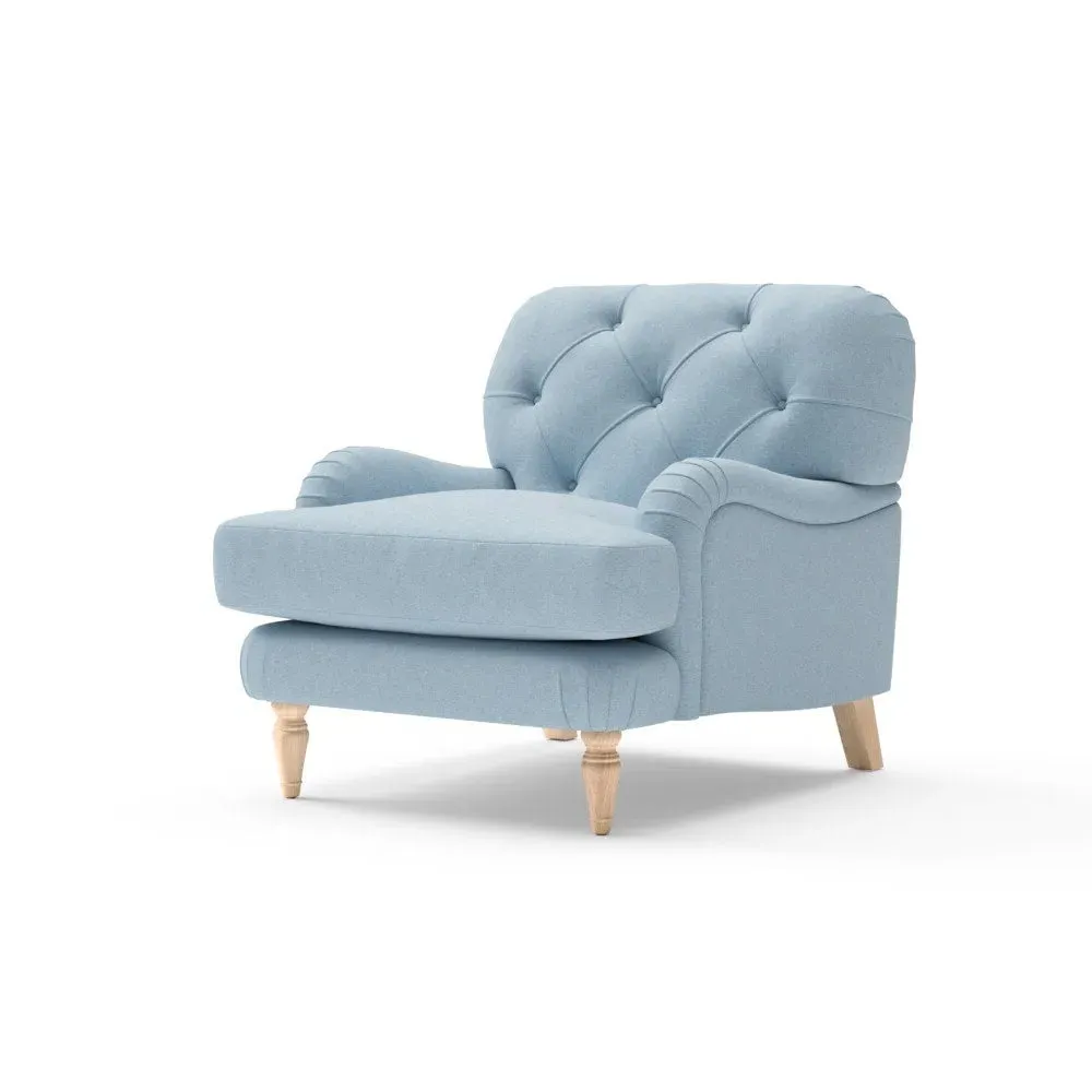Armchair - Sky Blue, House Linen Mix