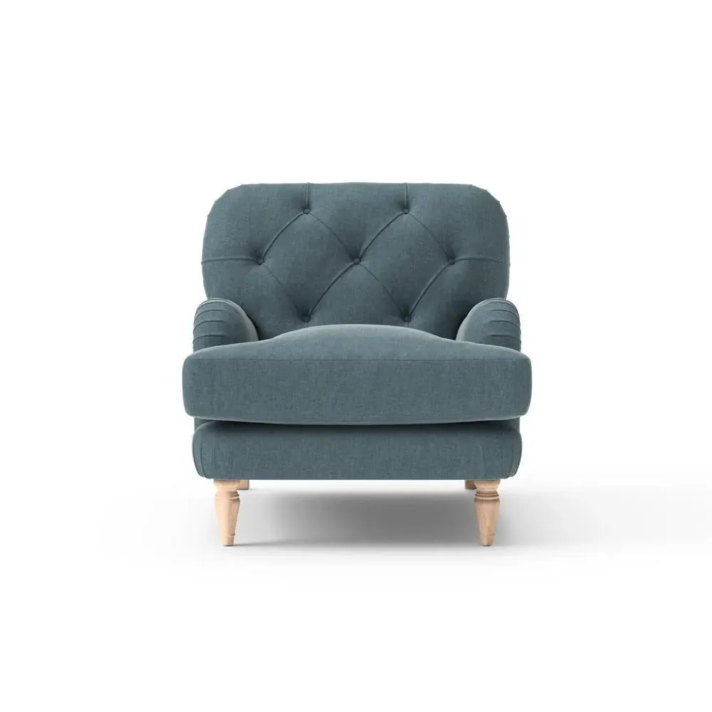 Armchair - Teal, Eco Chenille