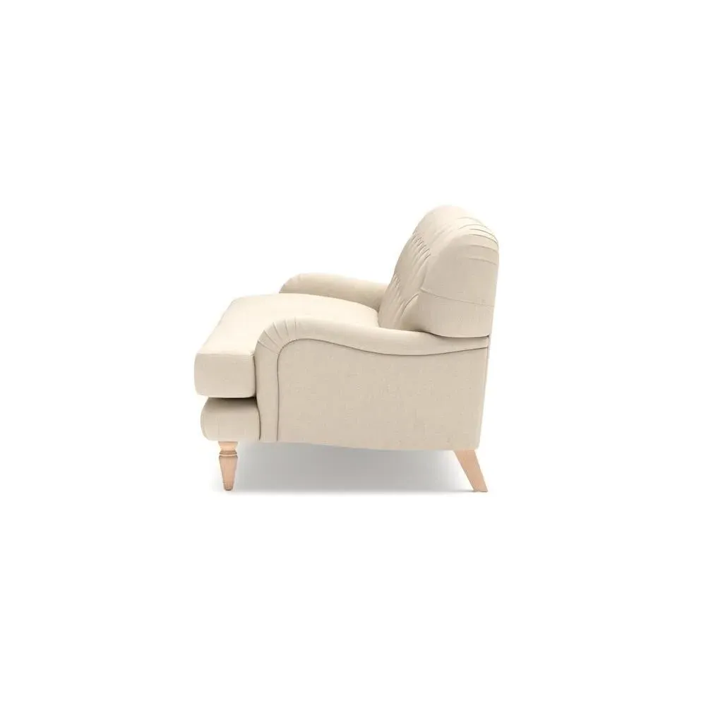 Chadwick 3-Seater Sofa - Lily White, House Linen Mix