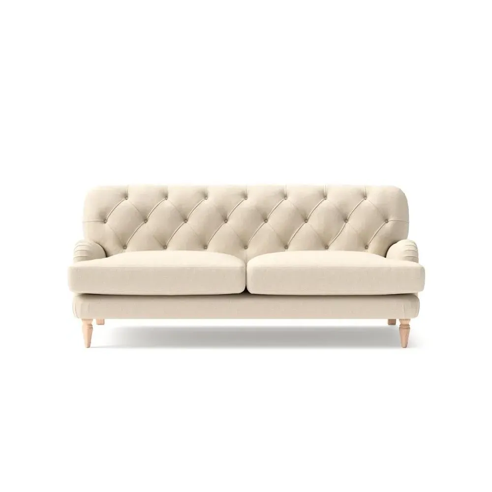 Chadwick 3-Seater Sofa - Lily White, House Linen Mix