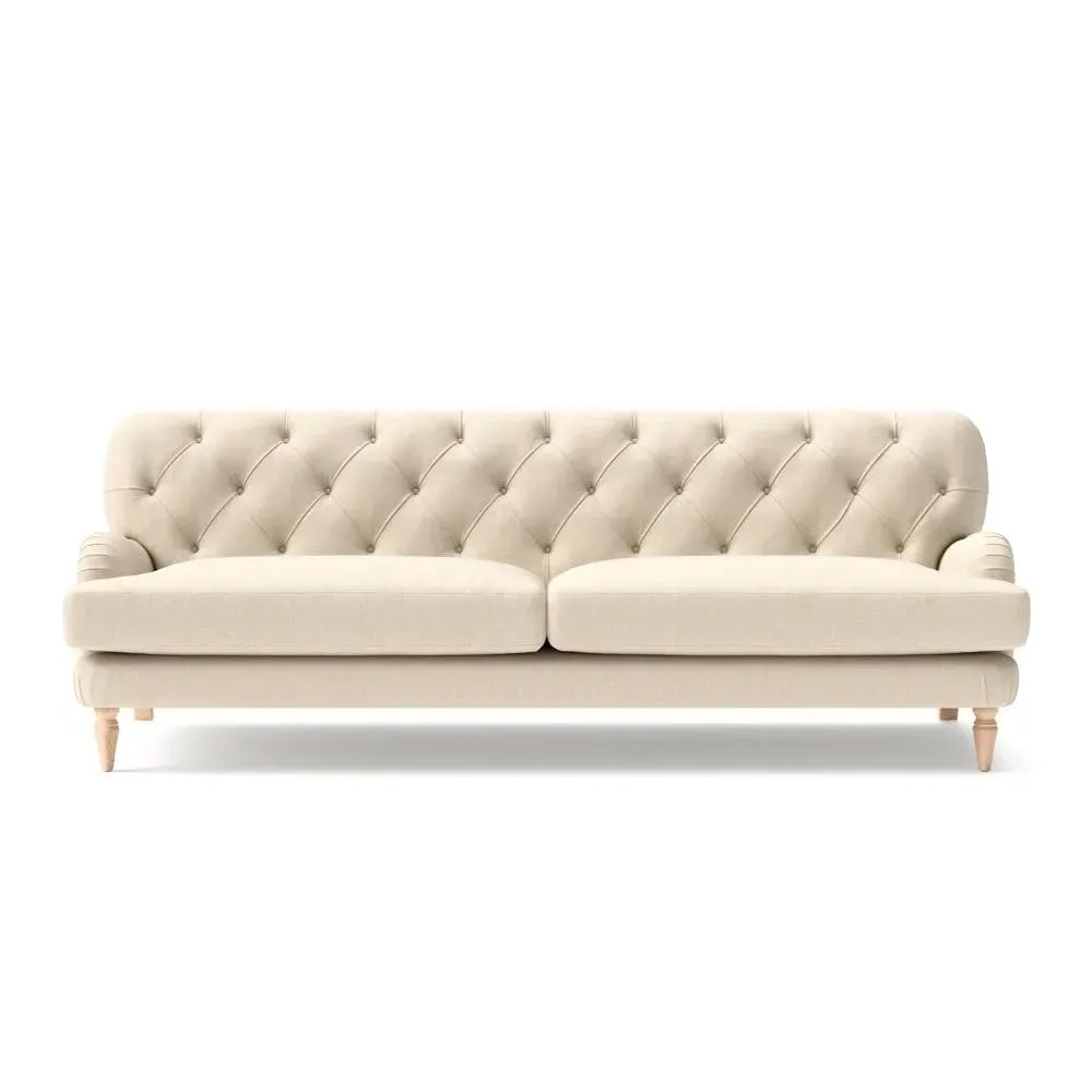 Chadwick 4-Seater Sofa - Lily White, House Linen Mix
