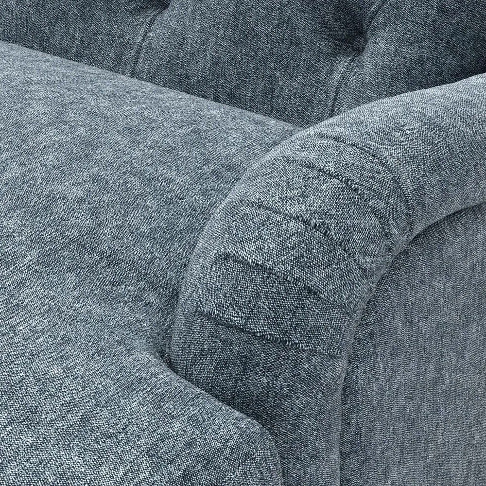 Chadwick Armchair - Mid Blue, Aquaclean Oxford