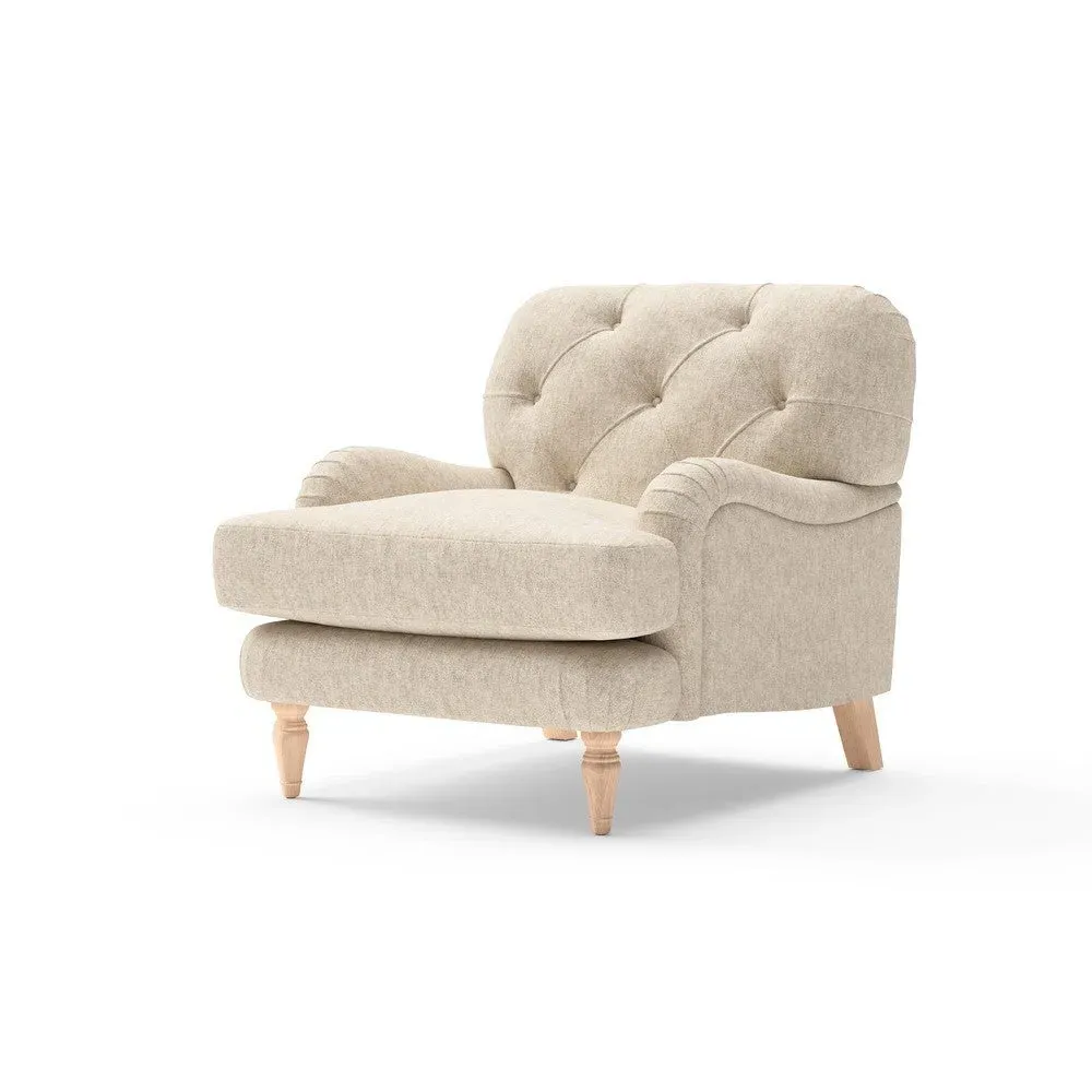 Chadwick Armchair - Natural, Aquaclean Oxford
