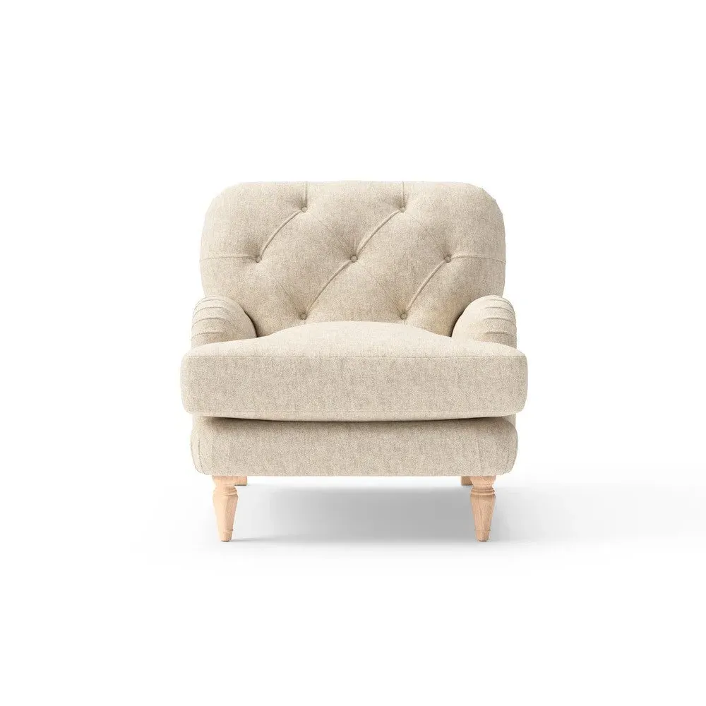 Chadwick Armchair - Natural, Aquaclean Oxford