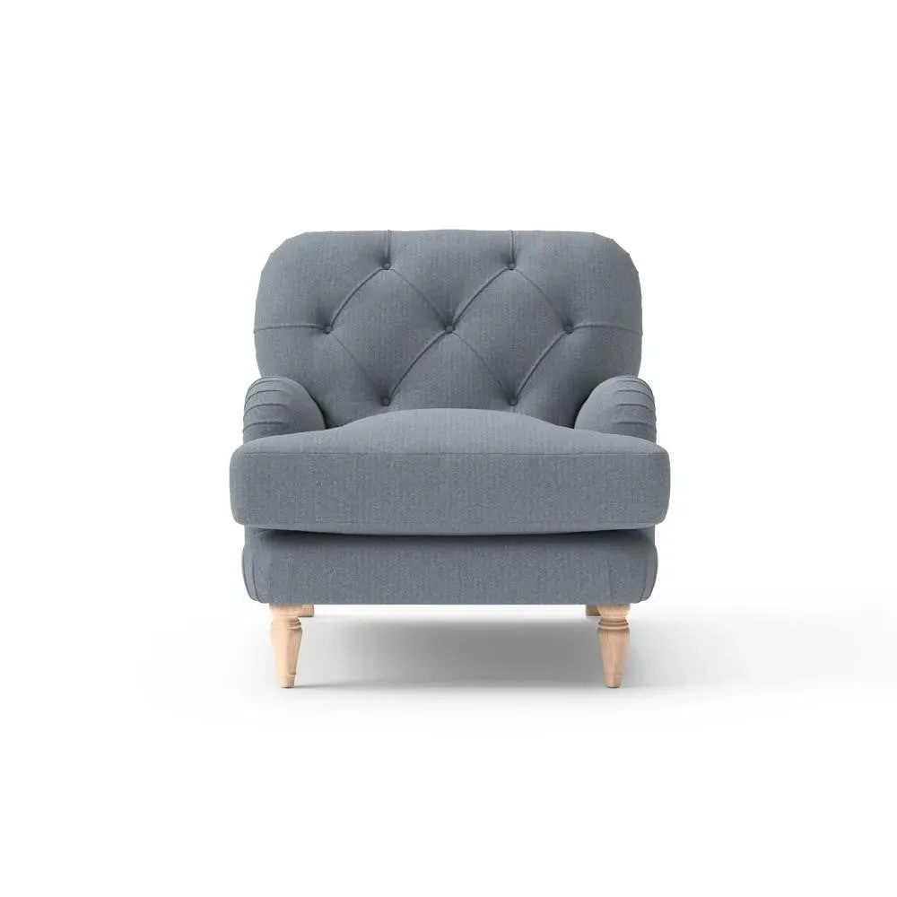 Chadwick Armchair - Navy, Eco Herringbone image