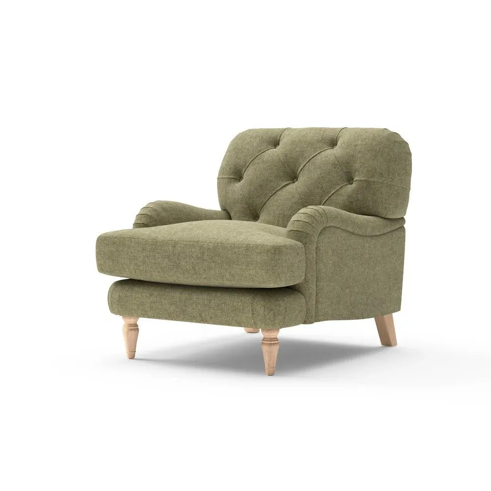 Chadwick Armchair - Sage, Aquaclean Oxford
