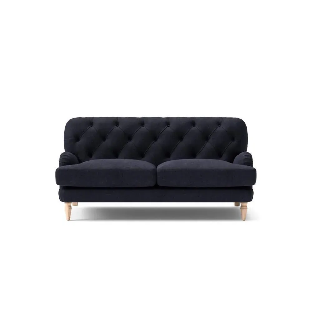 Large 2-Seater Sofa - Ink Black, Eco Chenille