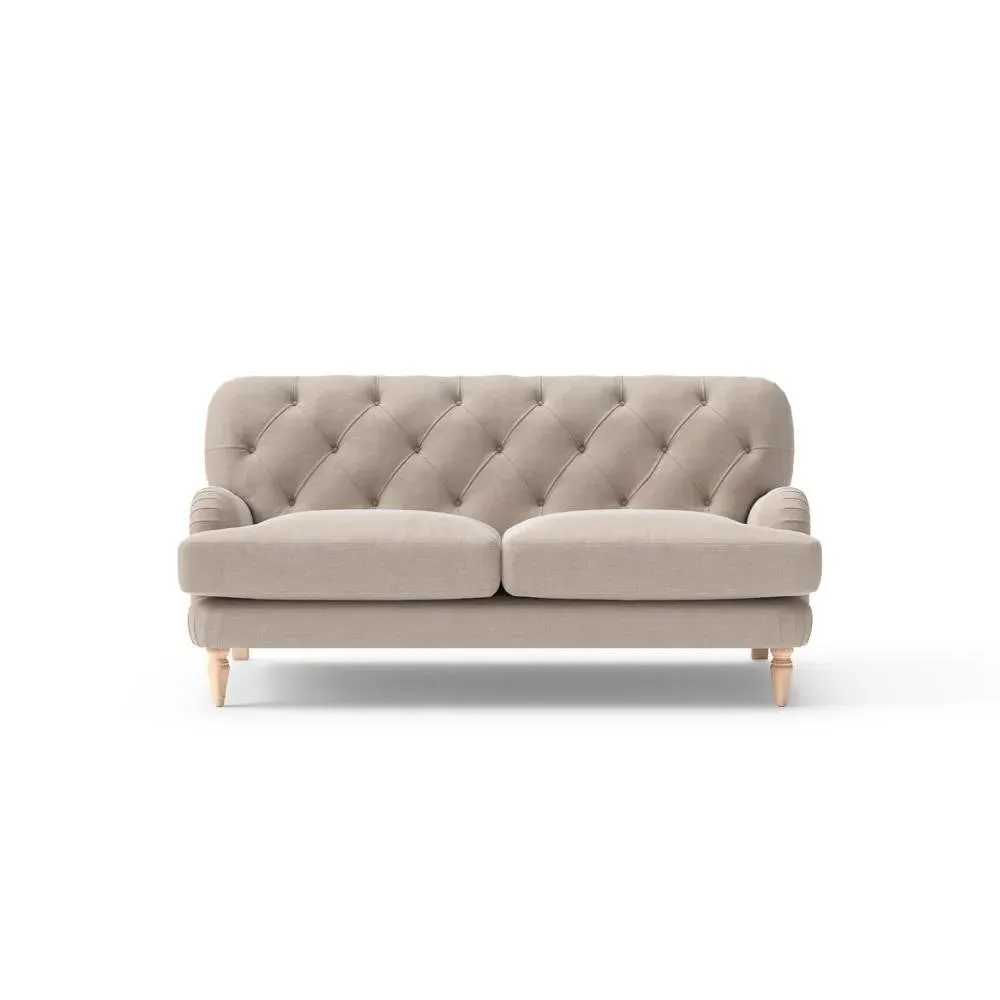 Large 2-Seater Sofa - Natural, Eco Chenille