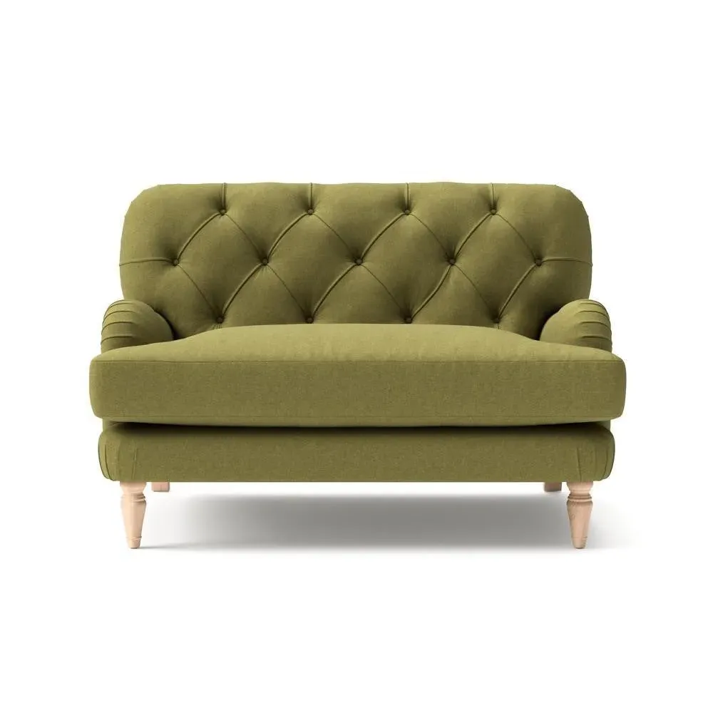 Love Seat - Apple Green, Linen Mix image
