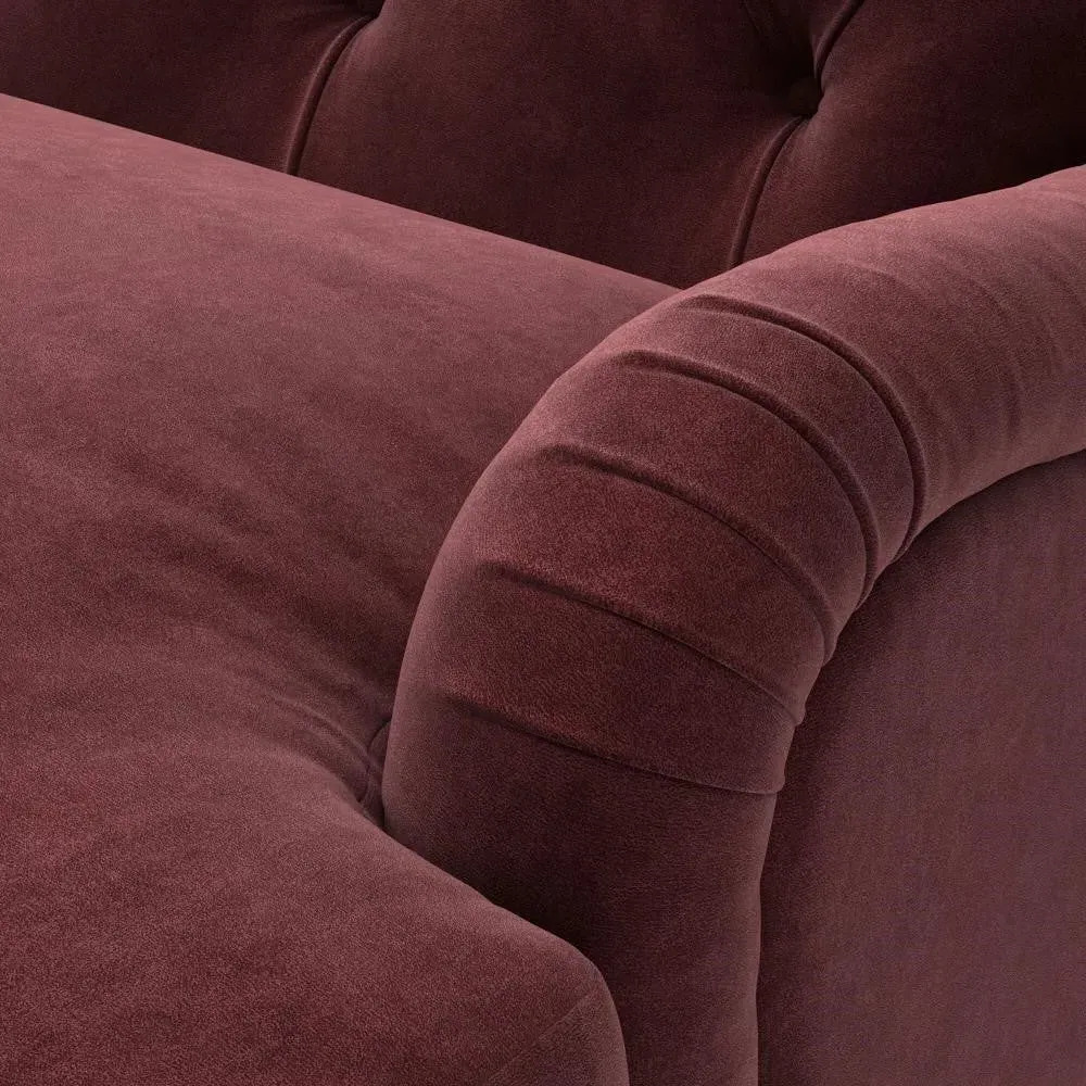 Love Seat - Dark Rosehip, Matt Velvet