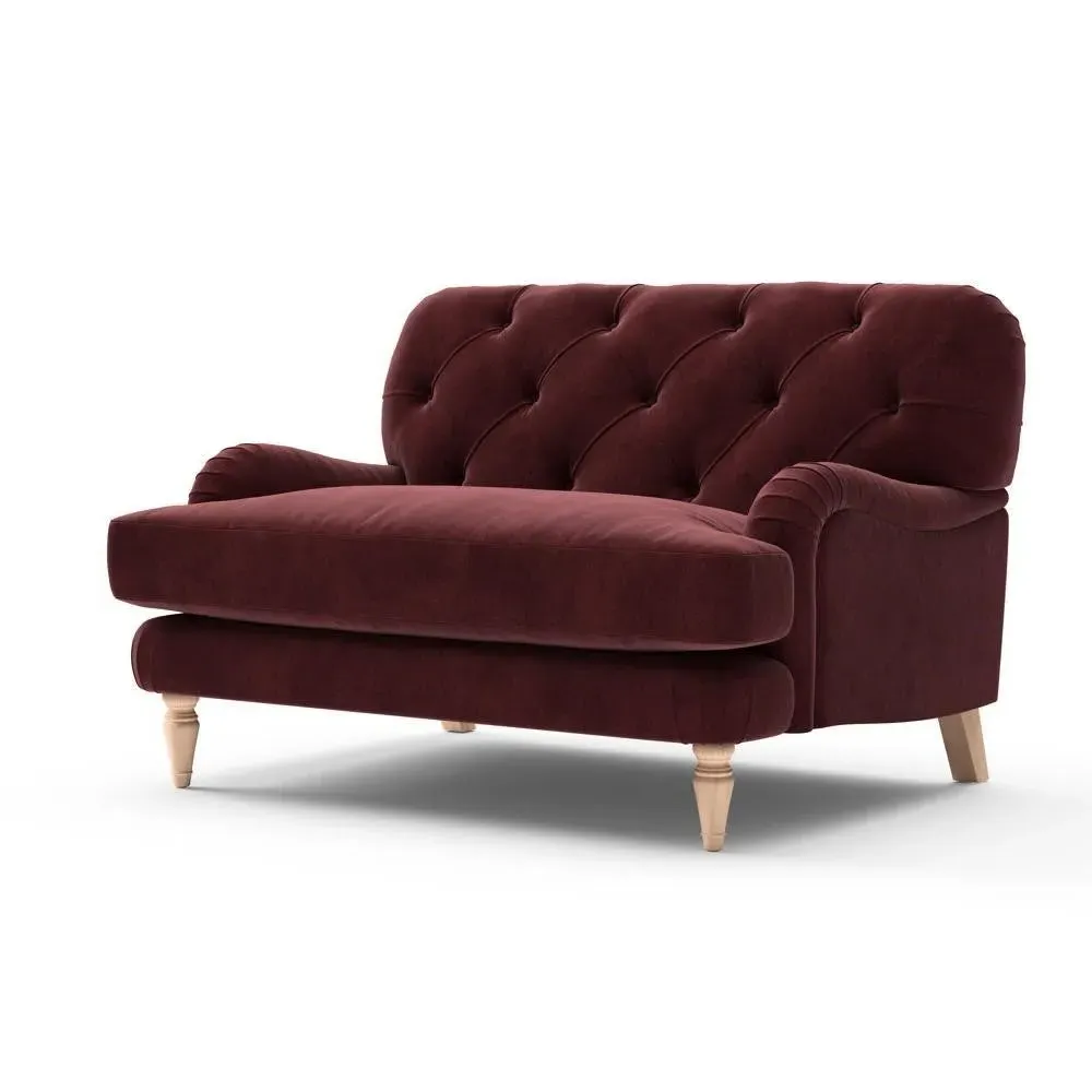 Love Seat - Dark Rosehip, Matt Velvet