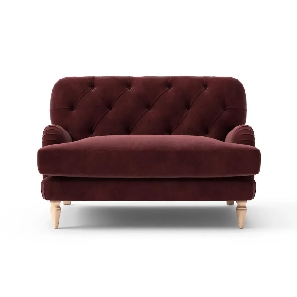 Love Seat - Dark Rosehip, Matt Velvet