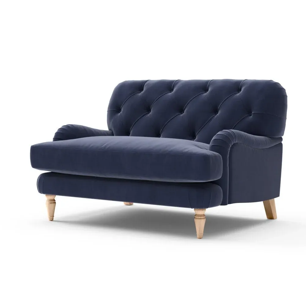 Love Seat - Deep Blue, Matt Velvet