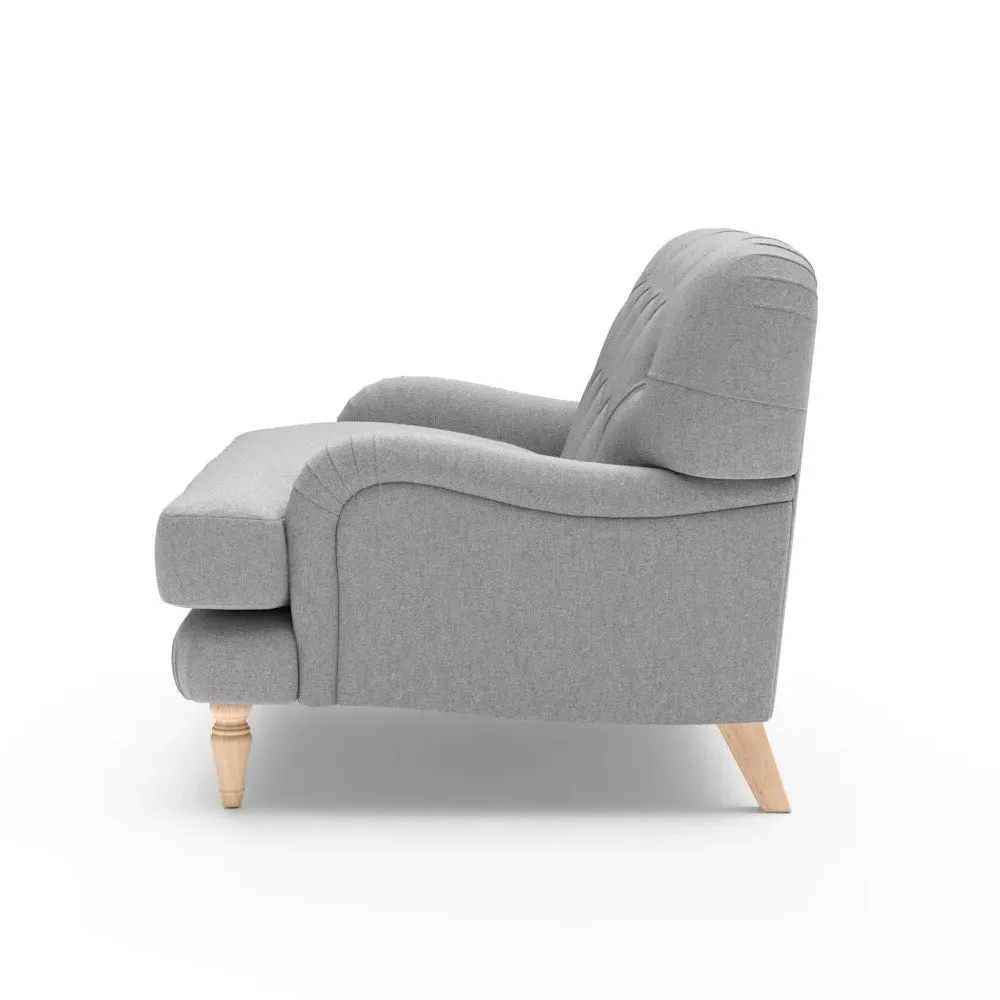 Love Seat - Grey, Rustic Weave