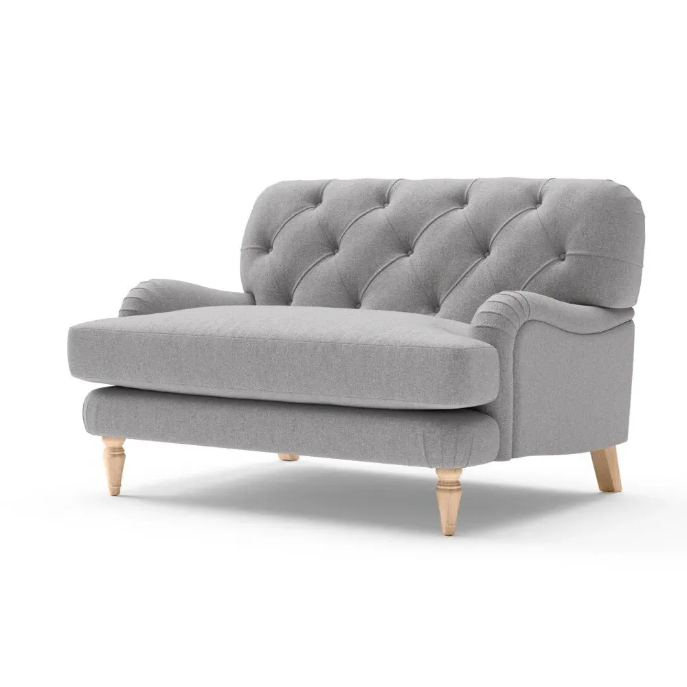 Love Seat - Grey, Rustic Weave