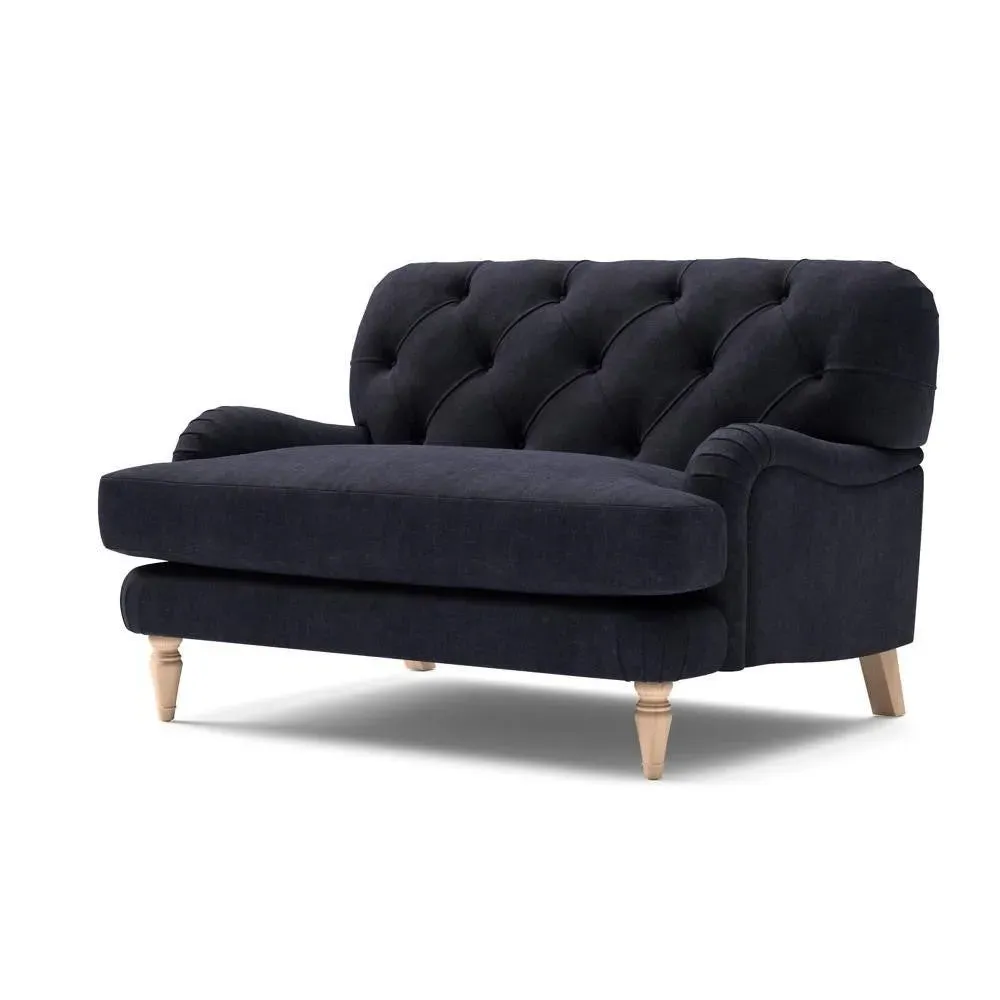 Love Seat - Ink, Eco Chenille