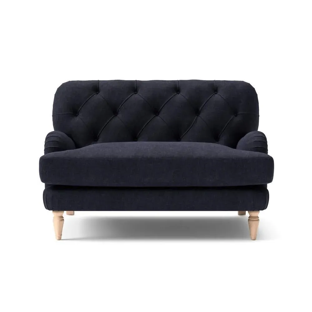 Love Seat - Ink, Eco Chenille