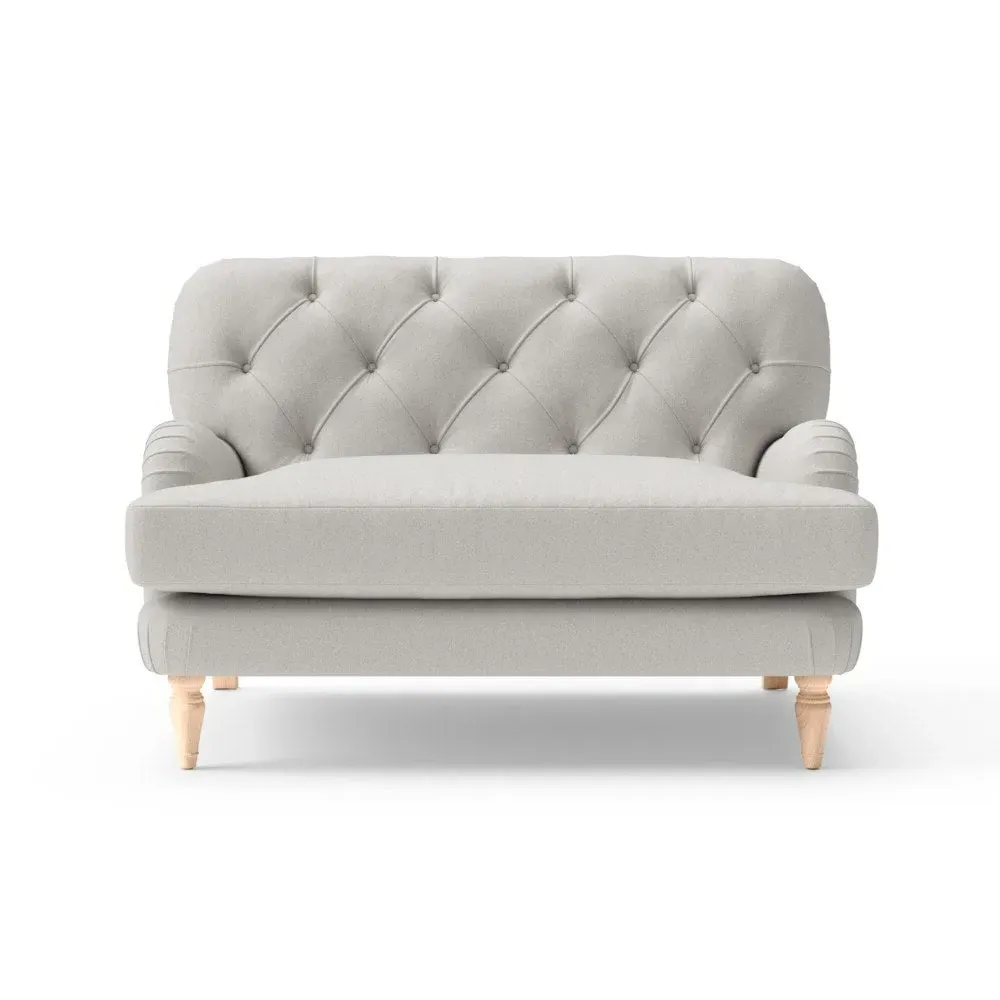 Love Seat - Mid Grey, Chunky Cotton image