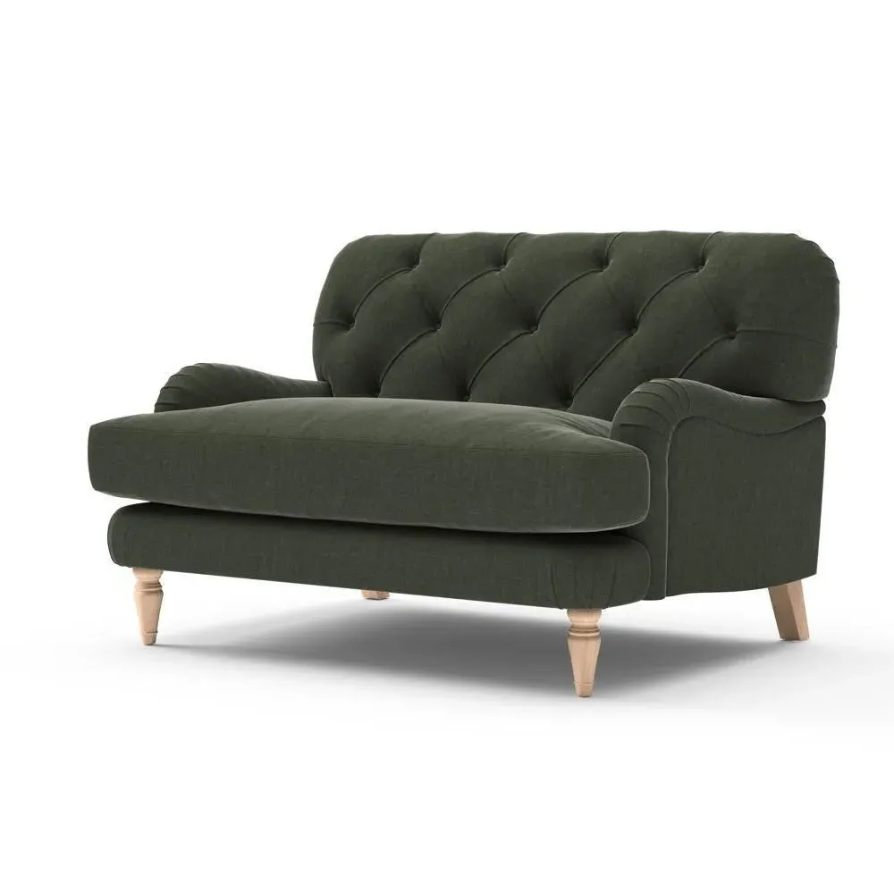 Love Seat - Moss, Eco Chenille