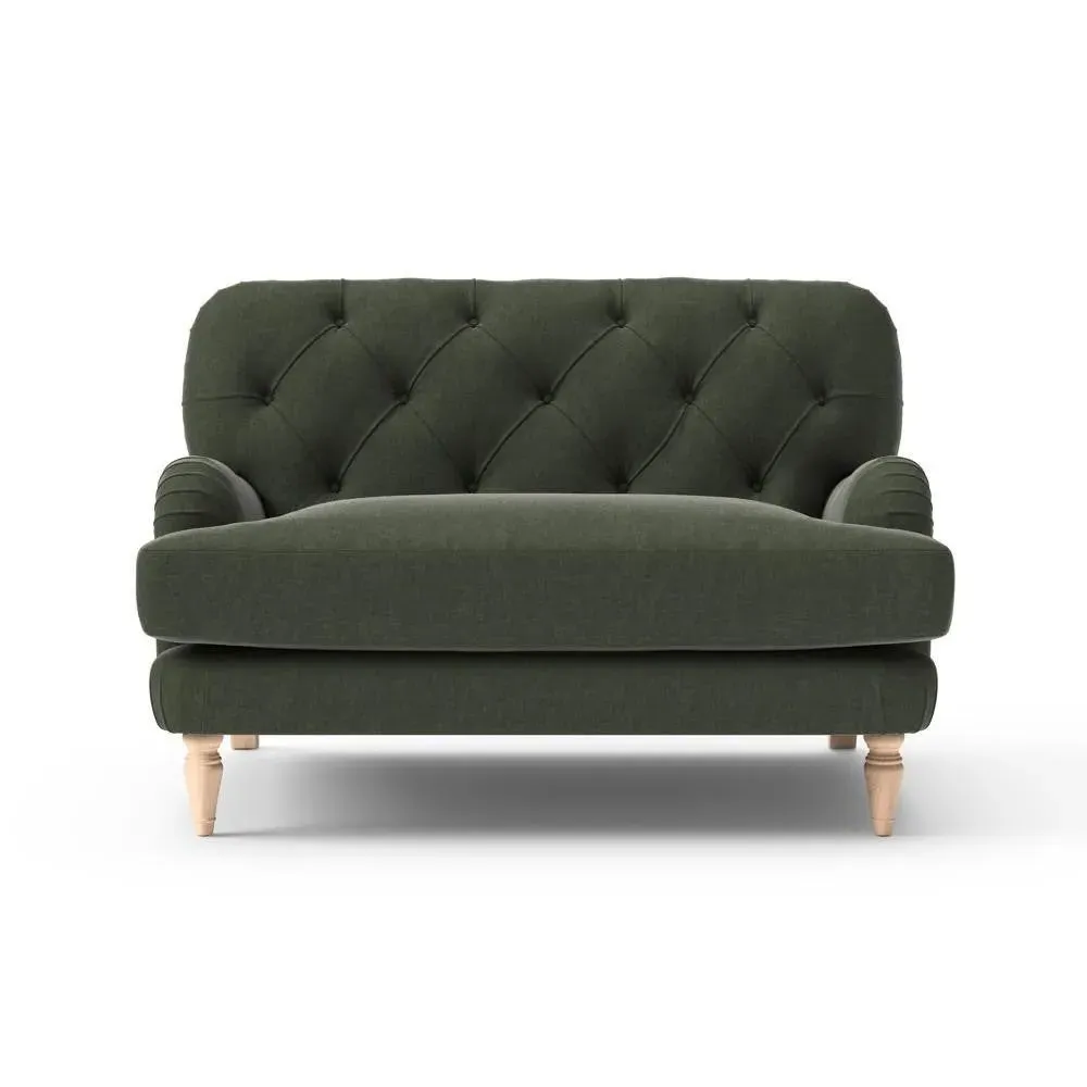 Love Seat - Moss, Eco Chenille