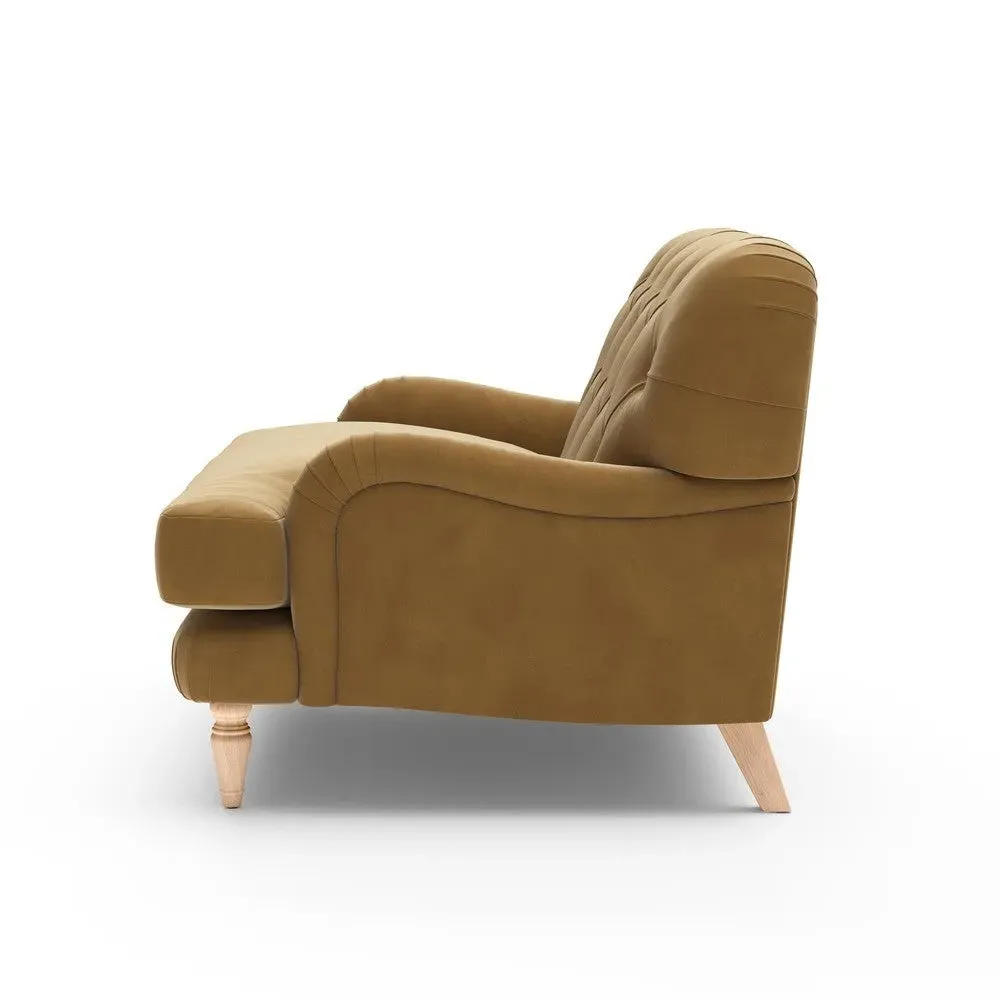 Love Seat - Mustard, Matt Velvet