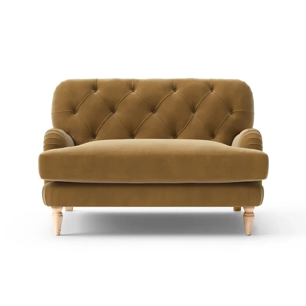 Love Seat - Mustard, Matt Velvet
