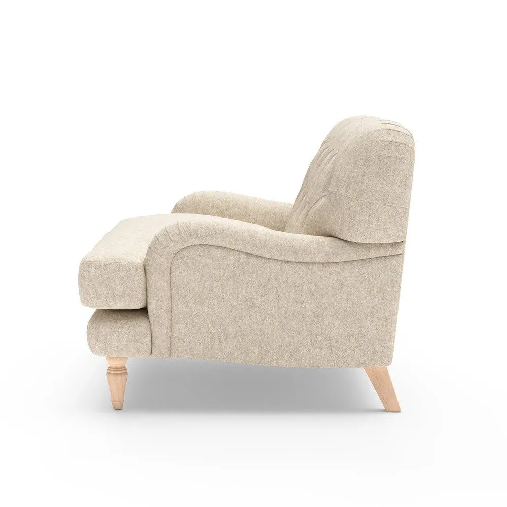 Love Seat - Natural, Aquaclean Oxford