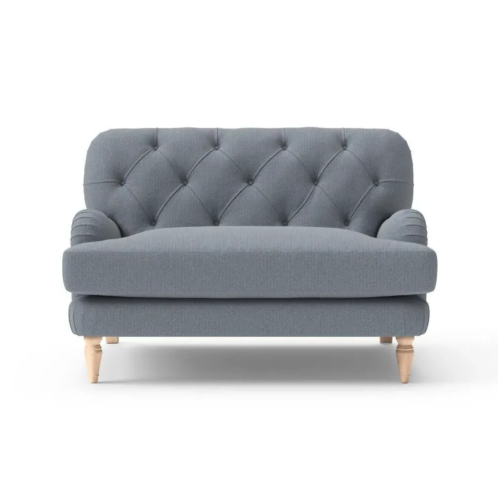 Love Seat - Navy, Eco Herringbone image