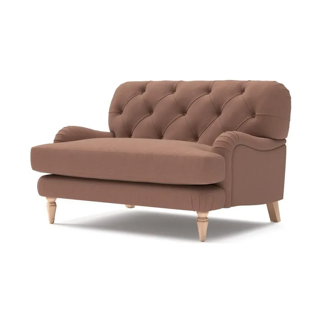 Love Seat - Pink, Linen Mix