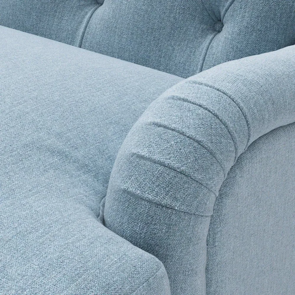 Love Seat - Teal, Rustic Weave