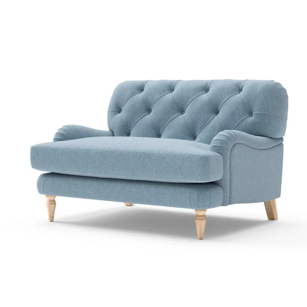 Love Seat - Teal, Rustic Weave