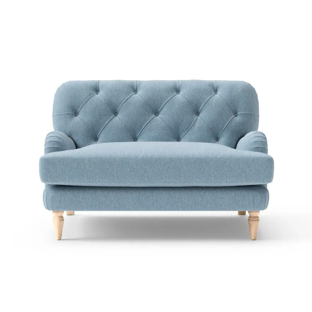 Love Seat - Teal, Rustic Weave
